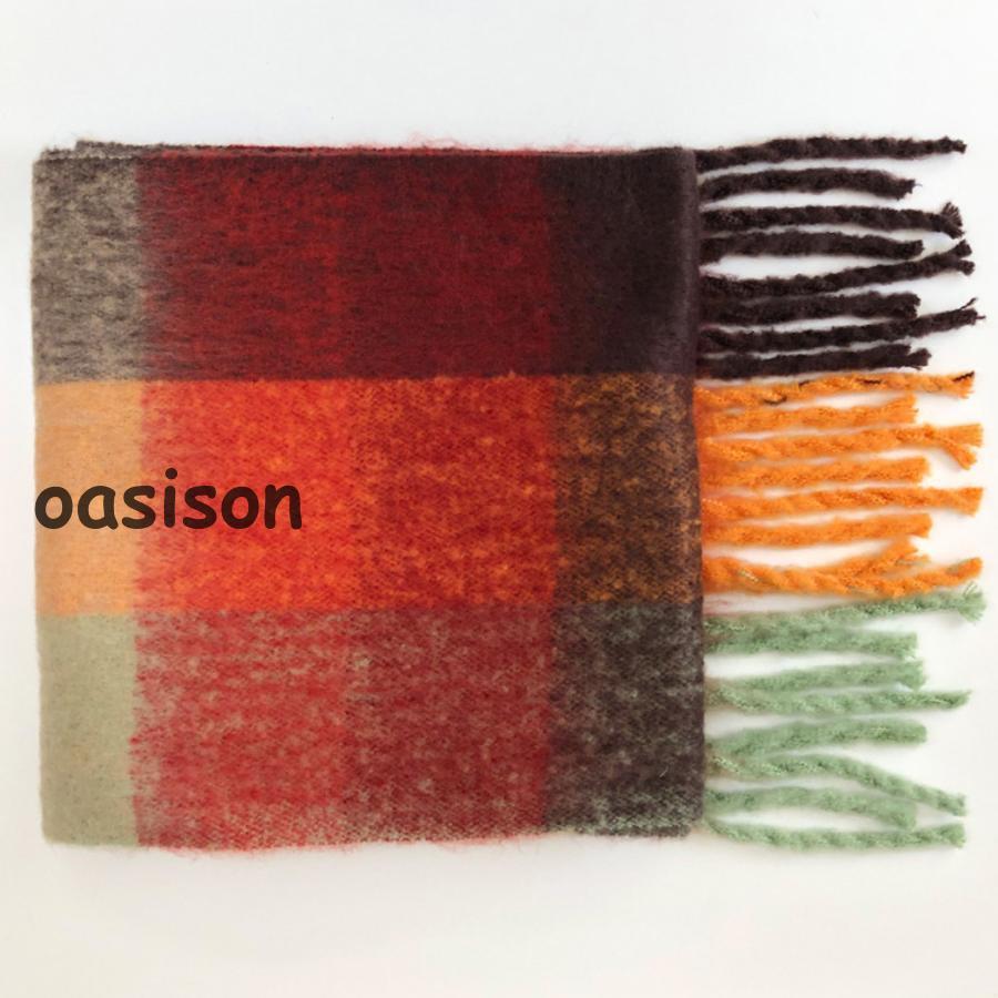 ストール 大判 レディース メンズ ユニセックス チェック マフラー 秋冬 おしゃれ かわいい カジュアル