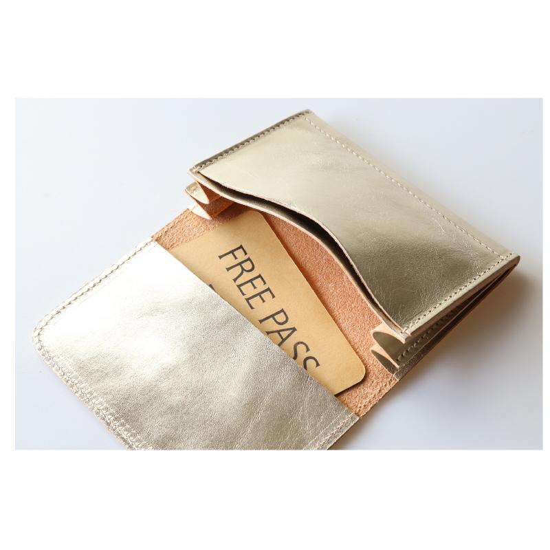 IL BISONTE イルビゾンテ カードケース3pocket ( Metallic leather ) メタリックレザー 54_1_ 54172309493 メンズ レディース 商品番号 IB-17-09493 - 画像 (3)