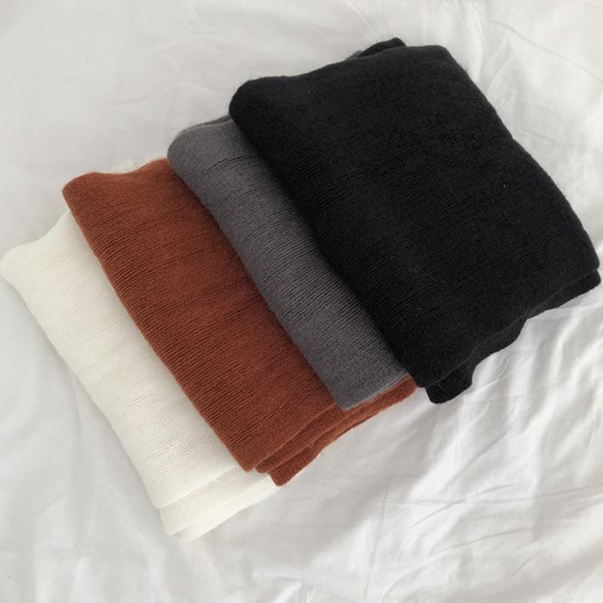 マフラーロングマフラーストールロング無地膨らみ厚手ユニセックス春秋ブラックダークグレーネイビーラ+C383 - 画像 (8)