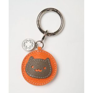 SALON DE ALFURD TOKYO キーホルダー キーリング カラビナ おしゃれ 革 バッグチャーム レザー 可愛い 猫 ねこ ネコ 人気 ブランド サロンドアルファード 1874