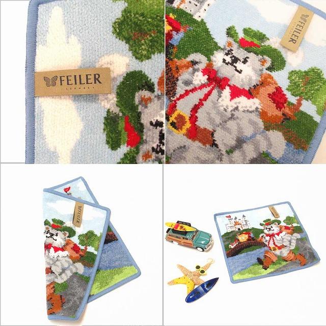 feiler 【並行輸入品】FEILER フェイラー  ハンカチ　タオル　FAIRYTALES PUSS IN BOOTS