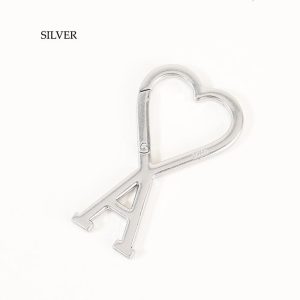 AMI Alexandre Mattiussi ALEXANDRE MATTIUSSI アミパリス キーチャーム メタルキーリング UKR907 369 レディース ユニセックス ゴールド シルバー ロゴ キーホルダー シンプル 人気