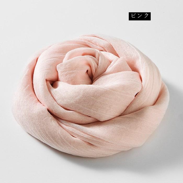 ストール 大判 薄手 夏 uvカット 紫外線対策 ショール 大判ストール 日焼け止め 冷房対策 マフラー 無地 10色 夏用ストール 綿麻風 - 画像 (6)