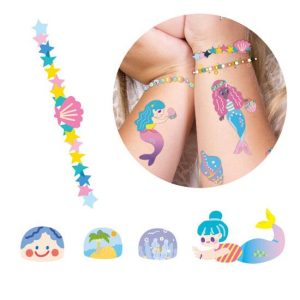 ボーネルンド タトゥー＆ネイルステッカー マーメイド おしゃれ遊び キッズ