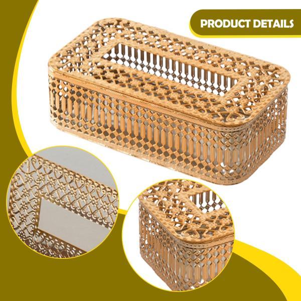 ティッシュボックスカバー ナプキン フェイシャルティッシュホルダー ディスペンサー 装飾容器 化粧台 寝室 浴室 オフィス 装飾用 - 画像 (3)