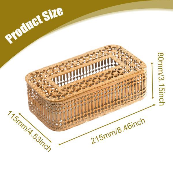 ティッシュボックスカバー ナプキン フェイシャルティッシュホルダー ディスペンサー 装飾容器 化粧台 寝室 浴室 オフィス 装飾用 - 画像 (4)