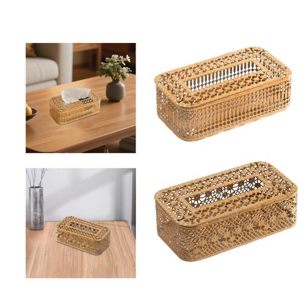 ティッシュボックスカバー ナプキン フェイシャルティッシュホルダー ディスペンサー 装飾容器 化粧台 寝室 浴室 オフィス 装飾用 - 画像 (8)