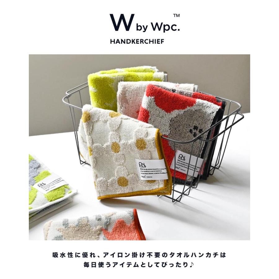 Wpc. ハンカチ レディース ギフト タオルハンカチ ブランド 北欧 おしゃれ 25×25 綿100% 厚手 ふわふわ プレゼント 花柄 Patterns - 画像 (2)
