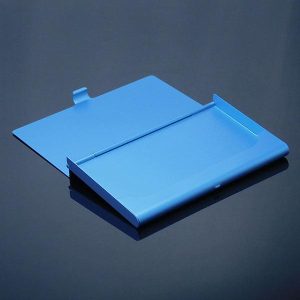 名入れ無料 名刺入れ カードケース アルミ ブルー 約15枚 誕生日 ノベルティ 記念品 就職祝い 入学祝い 新生活 ギフト 男性 女性 父の日 プレゼント