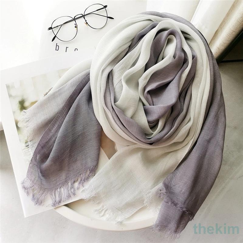 大判 ストール レディース マフラー 春 夏 スカーフ 綿麻 薄手 柔らかい 羽織る フリンジ UVカット 紫外線対策 冷房 母の日 プレゼント